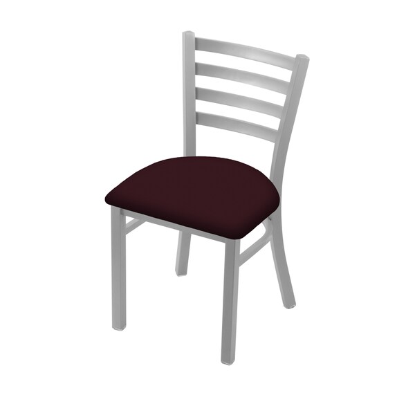 Holland Bar Stool Co 400 Jackie 18" Chair with Anodized Nickel Finish and Canter Bordeaux Seat 40018AN005 - main